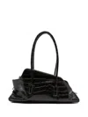 Attico Small La Passeggiata Shoulder Bag In Brown