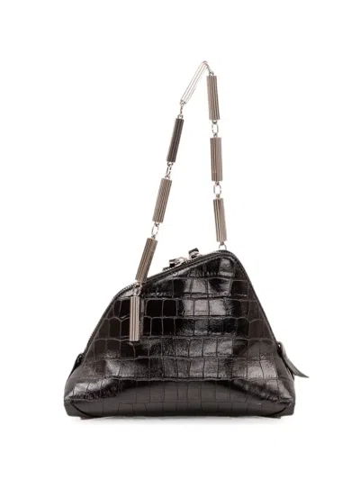 Attico La Scala Clutch Bag In Brown