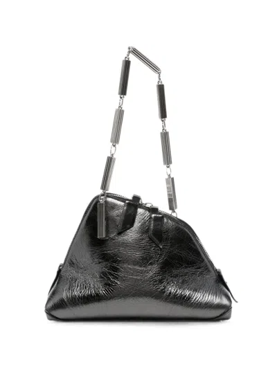 Attico La Scala Metallic-effect Chain-link Tote Bag In Orange