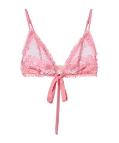 Attico Lace Bra In Pink