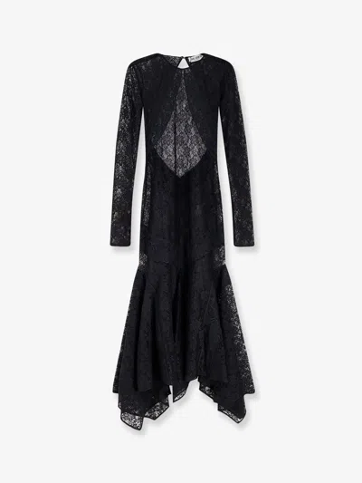 Attico Lace Dress In Black
