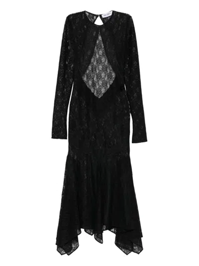 Attico Lace Dress In Black