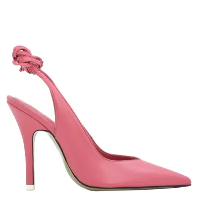Attico Ladies Peach Venus Slingback Pumps In Pink