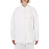 Attico Logo-embroidered Shirt Jacket In White