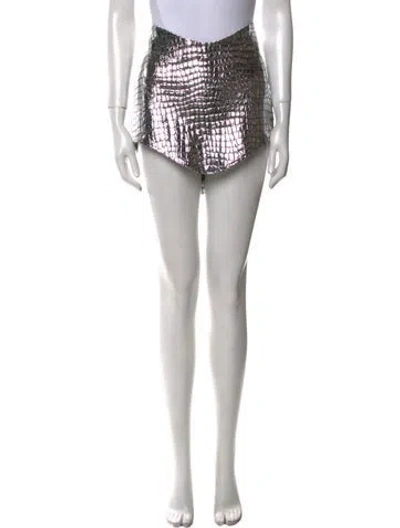 Pre-owned Attico Lamb Leather Mini Skirt