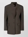 Attico Single-breasted Virgin Wool Blazer
