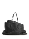 Attico Large La Passeggiata Shoulder Bag Shoulder Bags Black In Black