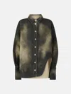 Attico Lark And Pirate Black Short Coat In Lark/pirate Black