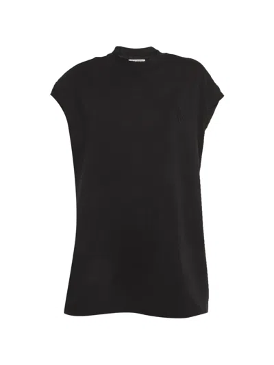 Pre-owned Attico Laurie Cotton T-shirt In Black