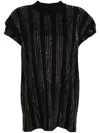 Attico Crystal Cotton T-shirt - Women's - Cotton In Black