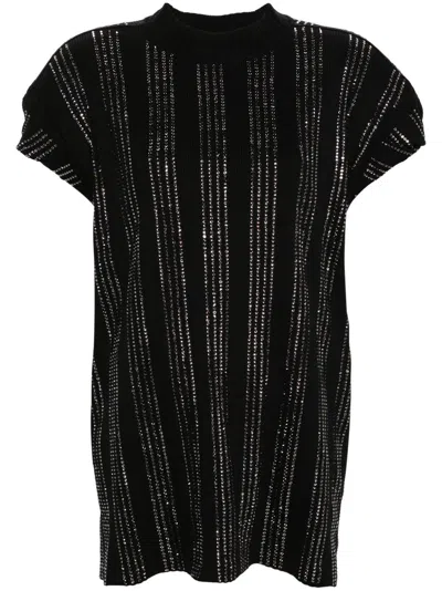 ATTICO LAURIE CRYSTAL-EMBELLISHED T-SHIRT