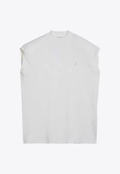 ATTICO LAURIE PADDED SHOULDER T-SHIRT