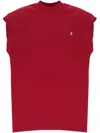 Attico High-necked T-shirt In Red