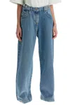 Attico Layered Baggy Jeans In Multi