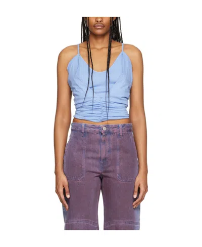 ATTICO LAYERED GATHERED VEST TOP
