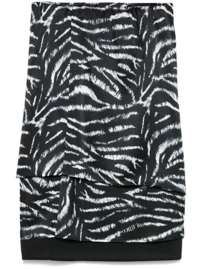 ATTICO LAYERED SKIRT