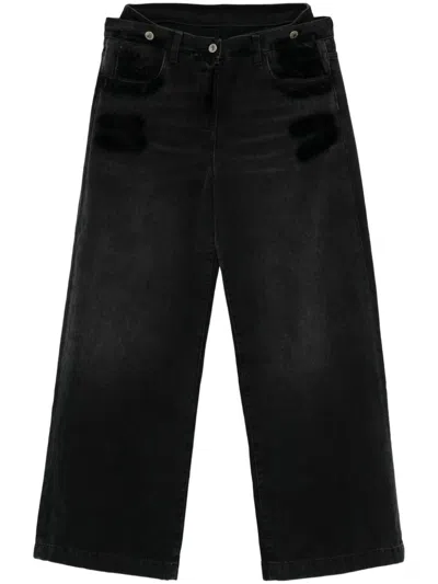 ATTICO LAYERED-WAIST JEANS