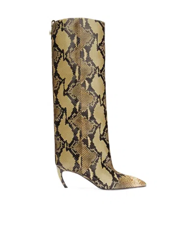 Attico ''lea'' Boot Black And Sahara