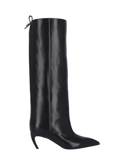 Attico Lea Boots In Black