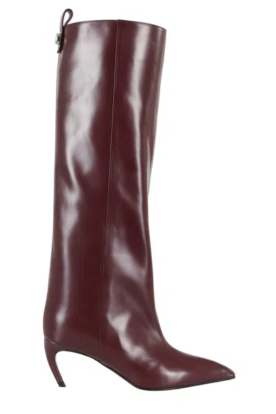 ATTICO LEA KNEE-HIGH LEATHER BOOT