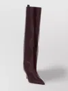 Attico 65mm Lea Pointed-toe Leather Boots In Purple