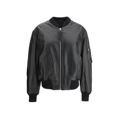 ATTICO LEATHER ANJA BOMBER JACKET