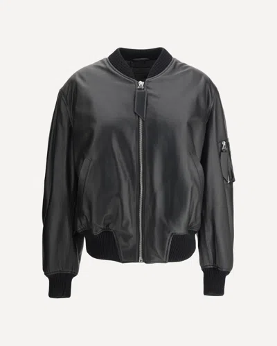 ATTICO LEATHER ANJA BOMBER JACKET