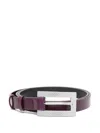 Attico Leather Belt In 紫色