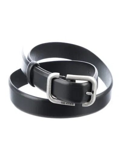 Pre-owned Attico Leather Belt In Black