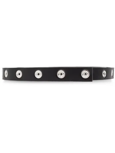 Attico Women's Calf Leather Belt In Black