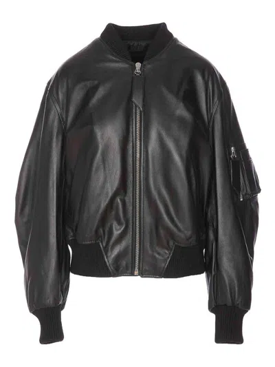 ATTICO LEATHER BOMBER