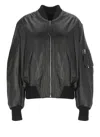Attico Anja Bomber Front Pockets In Black
