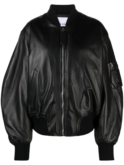 ATTICO LEATHER BOMBER JACKET