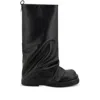 Attico 'robin' Black Boots With Square Toe And Logo Plaque On The Rear