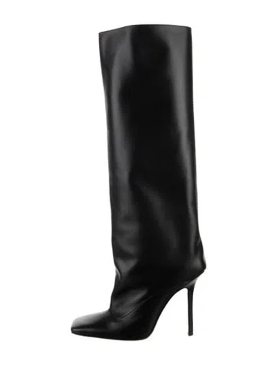 Pre-owned Attico Leather Boots In Black