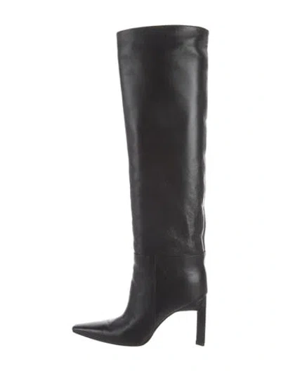 Pre-owned Attico Leather Boots In Black