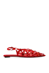 Attico Ballerina ''grid'' Red