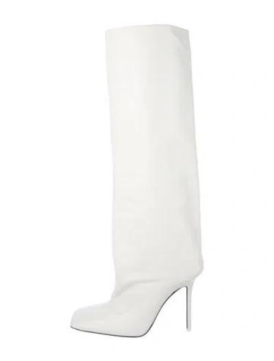 Pre-owned Attico Leather Boots In White