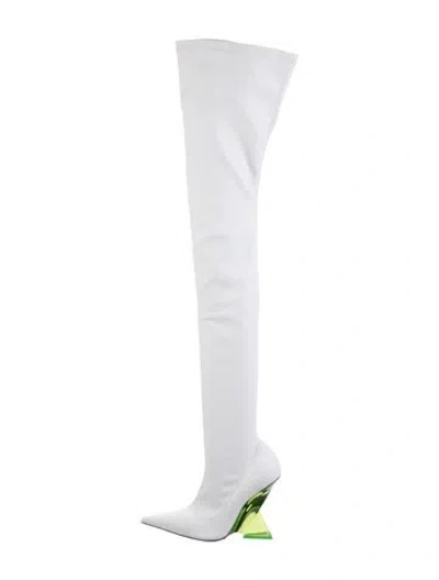 Pre-owned Attico Leather Boots In White