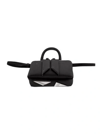 Pre-owned Attico Leather Friday In Black