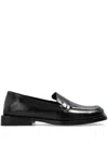 Attico Amanda Patent Leather Loafers In Black