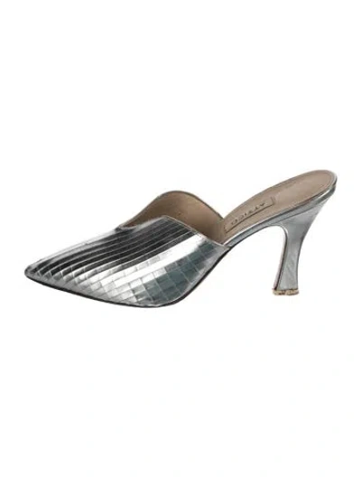 Pre-owned Attico Leather Patterned Mules