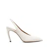 Attico 100mm Viper Slingback Pumps In White