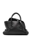 Attico Mini Bag With Structured Shape And Handles In Black