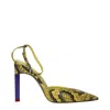 Attico The  Woman Pumps Yellow Size 11 Soft Leather In Yellow