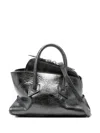 Attico Double Handle Handbag In Black