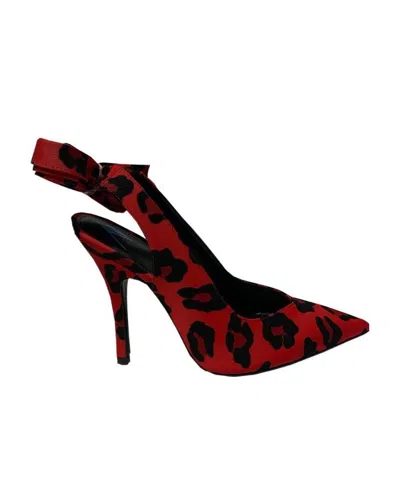 Attico Leopard-print Pointed-toe Pumps In Multi