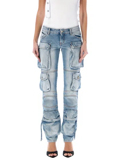 ATTICO LIGHT BLUE ESSIE LONG CARGO PANT
