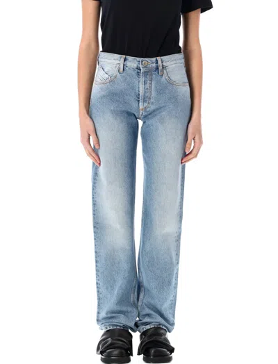 Attico Light Blue Straight-leg Jeans