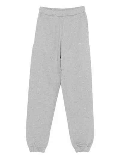 ATTICO LIGHT GREY COTTON TRACKPANTS